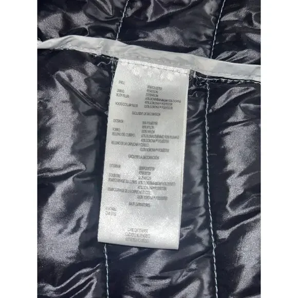 Calvin Klein Packable Down Jacket Womens 3XL Gray Duck Full Zip Pockets Quilted - Picture 7 of 8